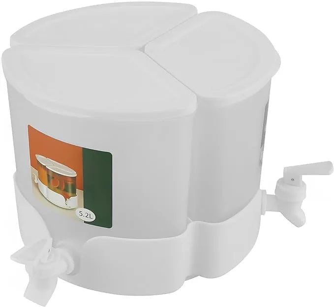 3-Compartment Rotating Drink Dispenser