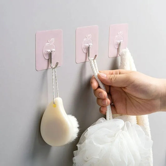 Pack of 10 strong adhesive hooks