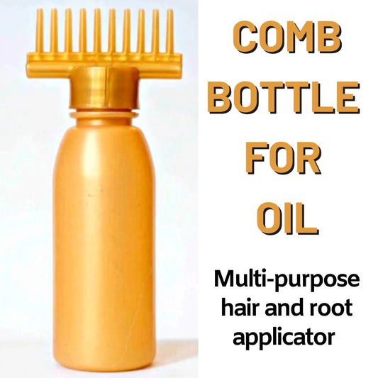 Hair Oil Applicator Comb Bottle
