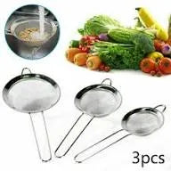 3-Piece Stainless Steel Tea Strainer