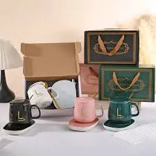 Ceramic Mug with Electric Heating Pad