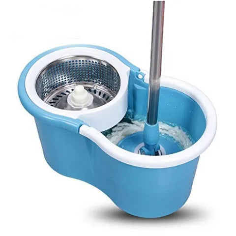 360° Spin Mop – Microfiber Mop with Steel Drainer