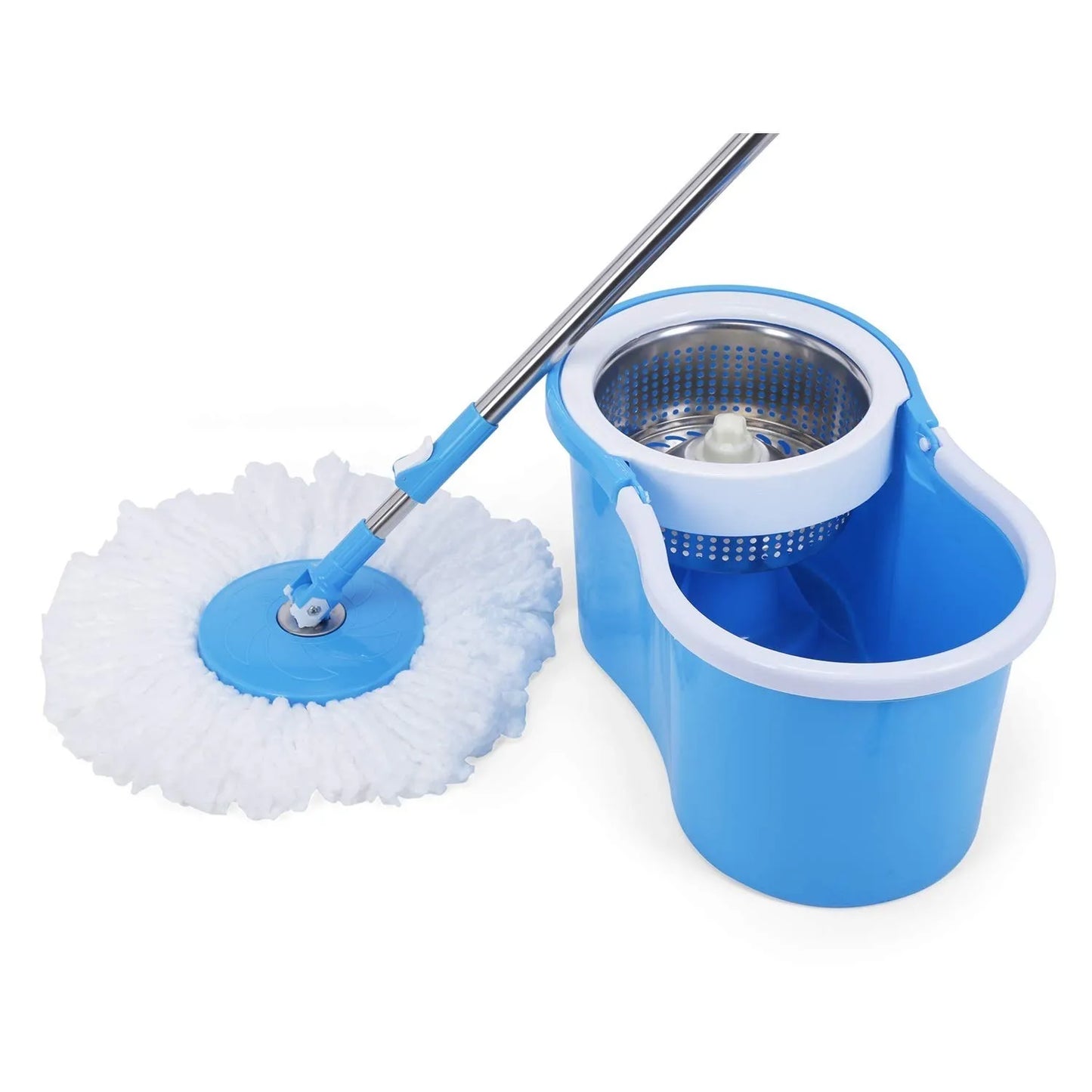 360° Spin Mop – Microfiber Mop with Steel Drainer