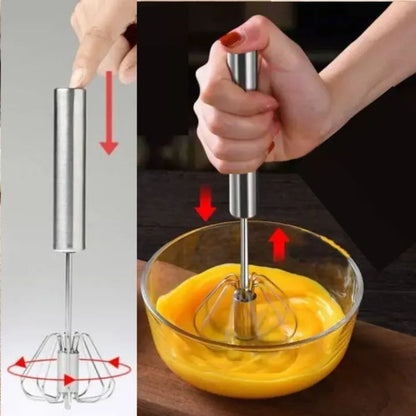 Manual Hand Press Steel Whisk