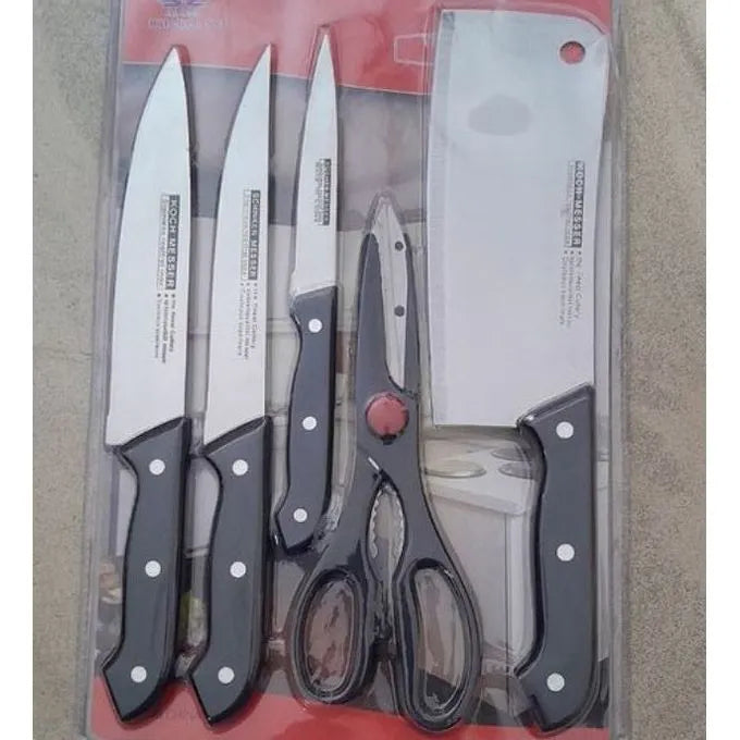 Knife Set with Plastic Cutting Board