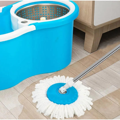 360° Spin Mop – Microfiber Mop with Steel Drainer