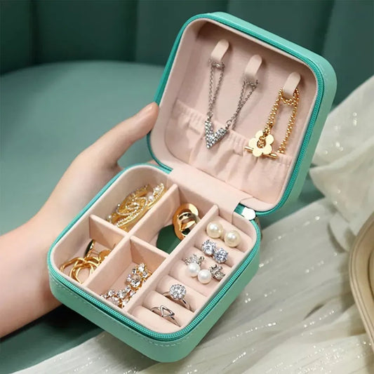 Leather Jewellery Organizer Box