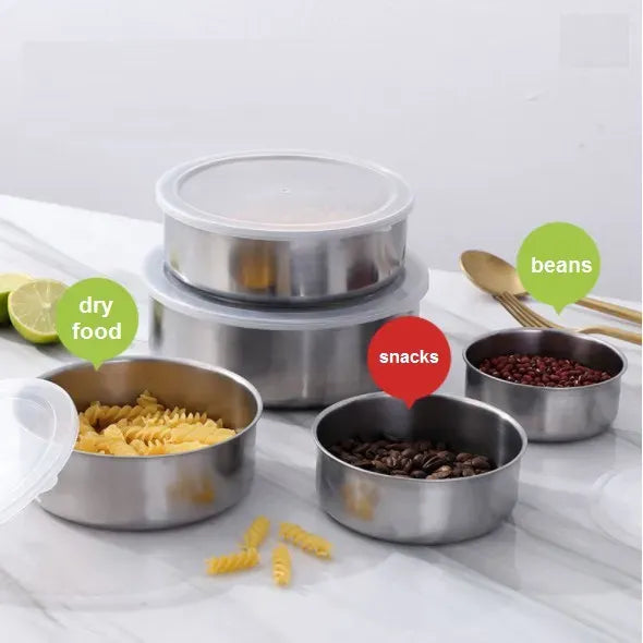 5-Piece Stainless Steel Bowl Set