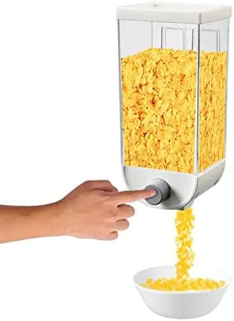 Wall-Mounted Cereal & Grain Dispenser – 1 Piece Food Storage Organizer