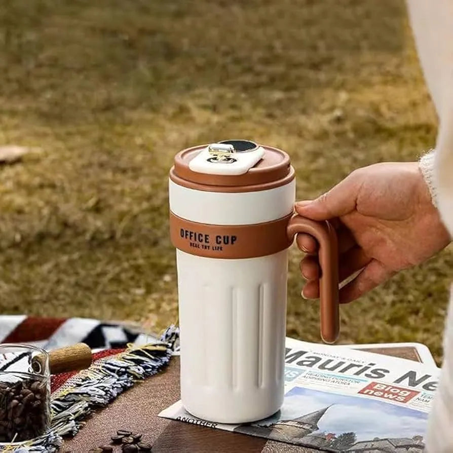 Stainless Steel Coffee Mug – Temperature Display