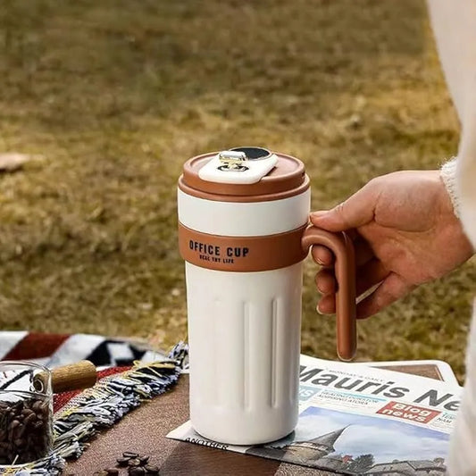 Stainless Steel Coffee Mug – Temperature Display