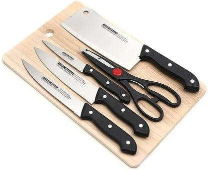 Knife Set with Plastic Cutting Board