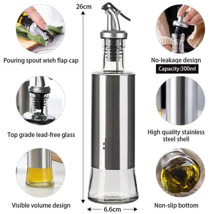 Glass Oil & Vinegar Dispenser Bottle
