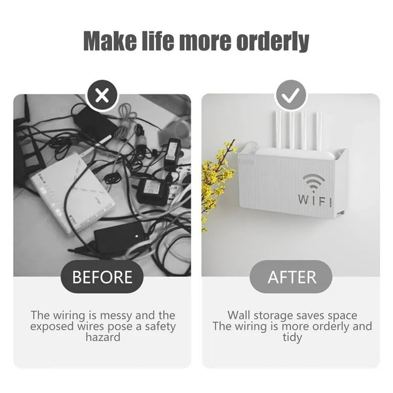 Wall-Mount WiFi Router Stand