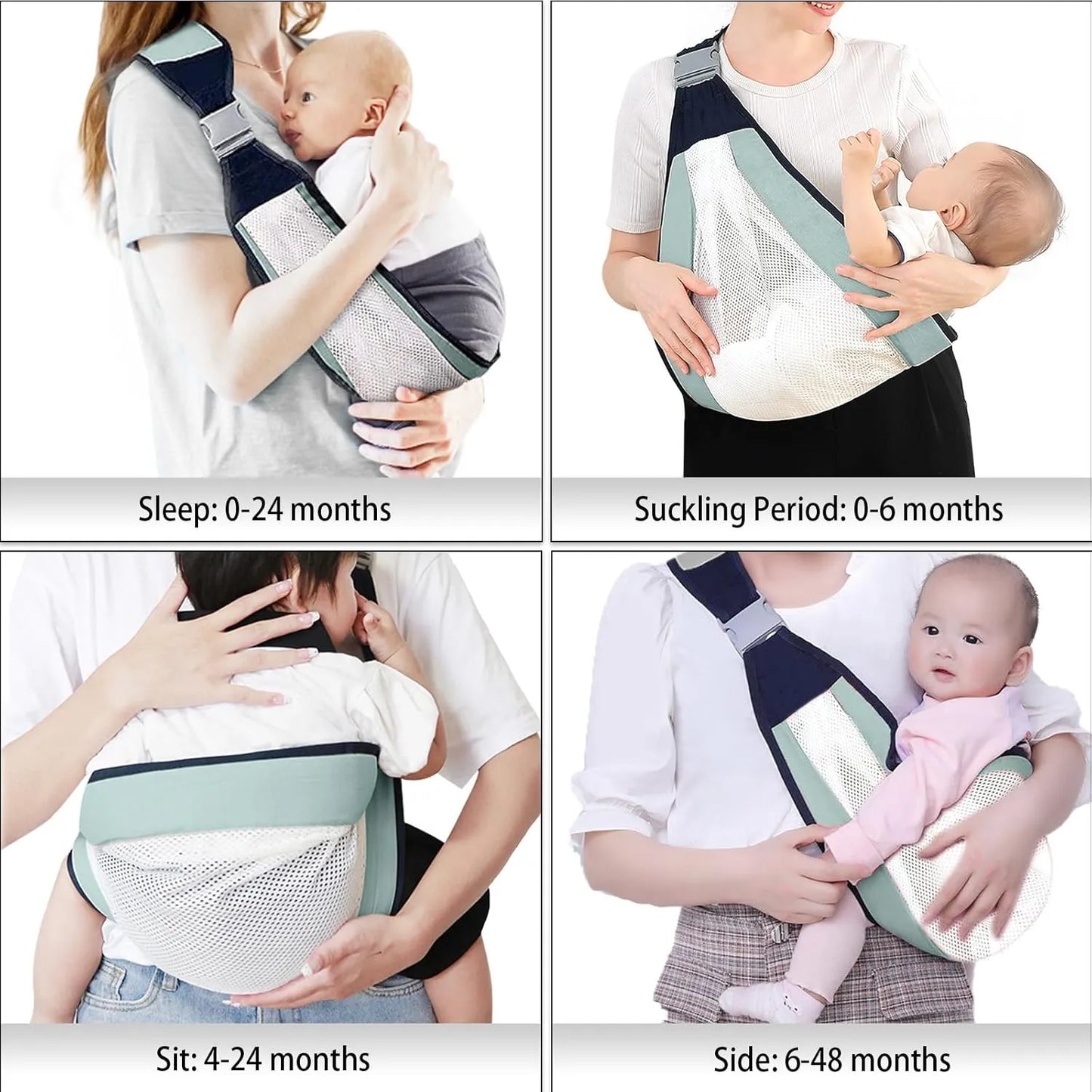 Hands-Free Baby Sling Carrier