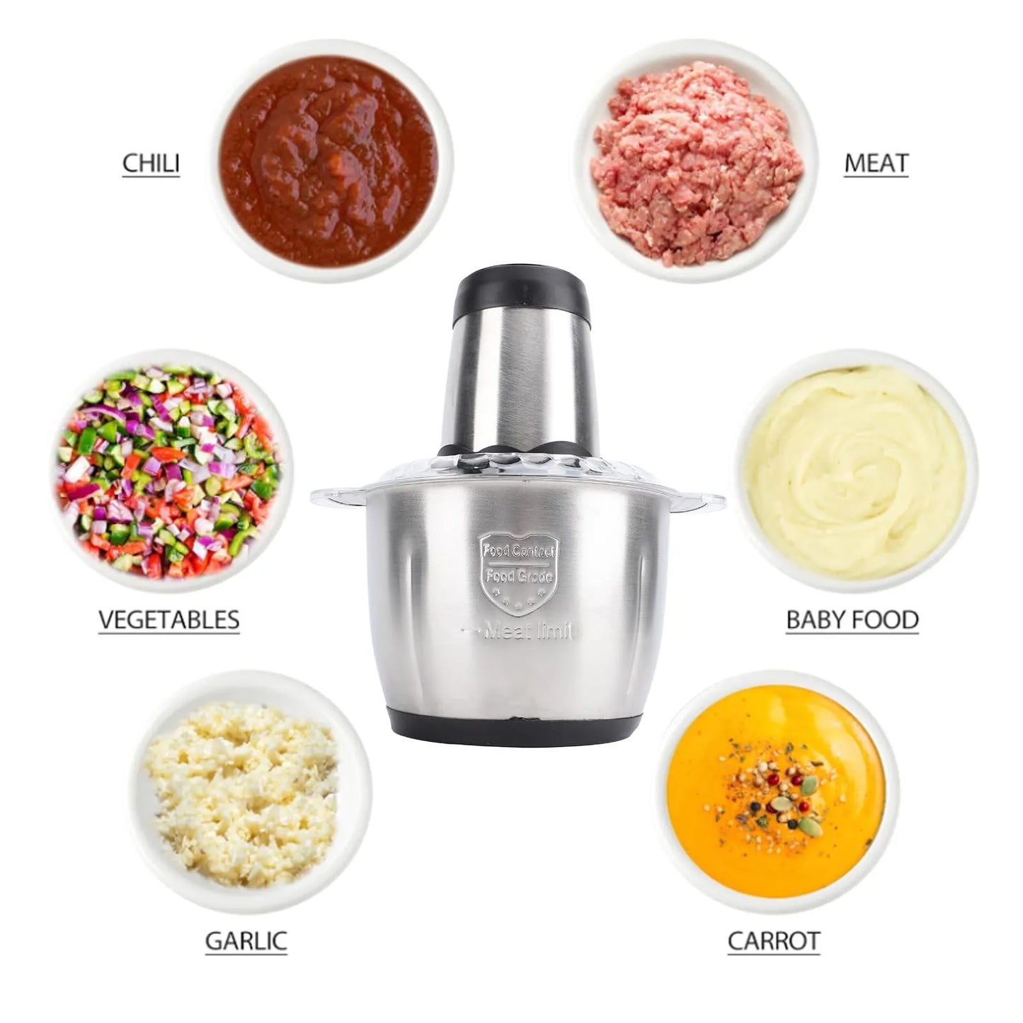 3L Electric Meat Grinder & Chopper