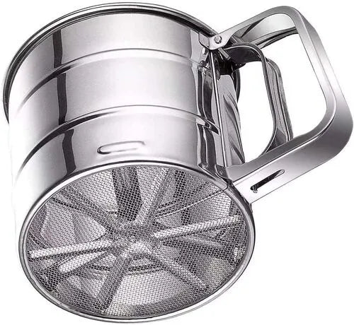 Stainless Steel Hand Press Flour Sifter