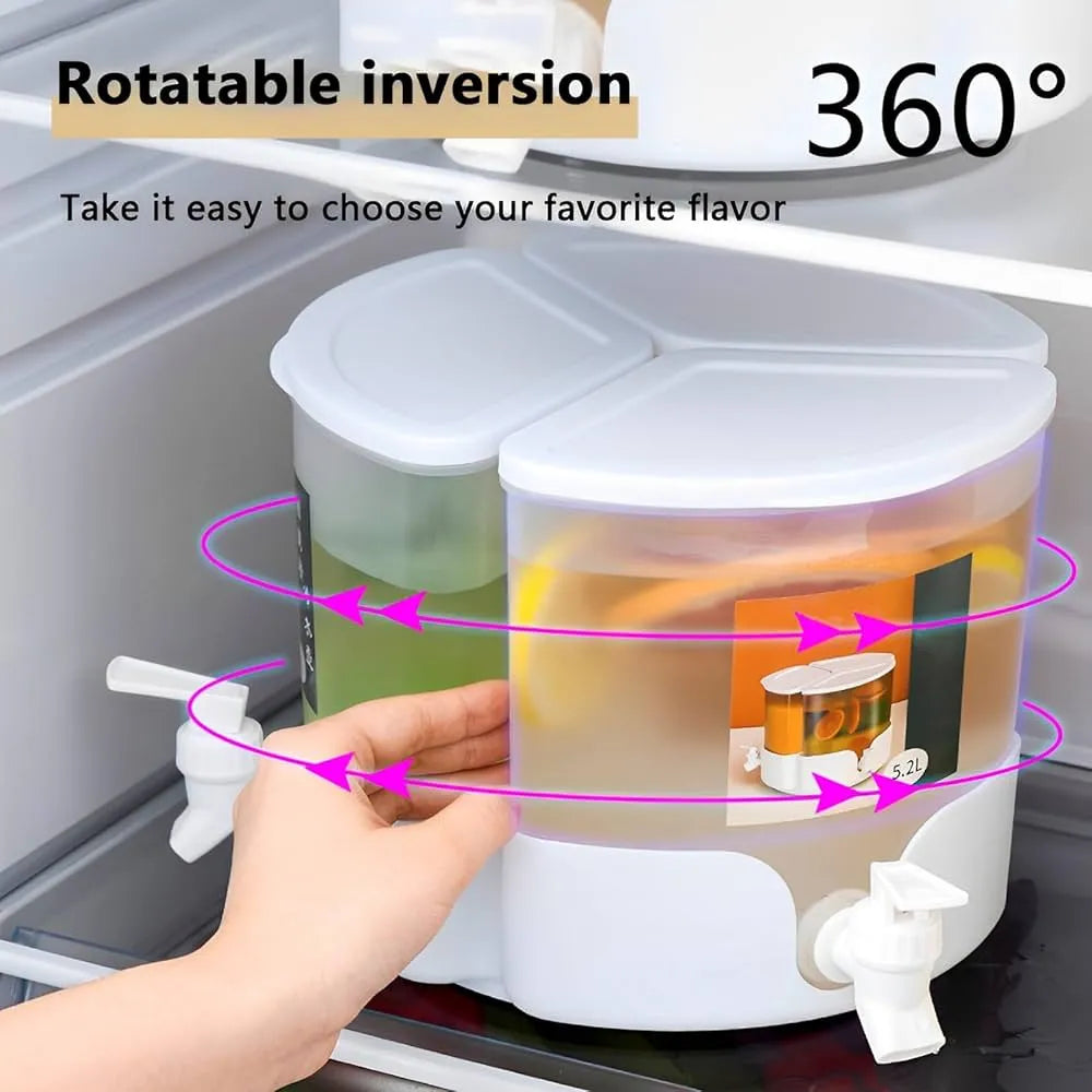 3-Compartment Rotating Drink Dispenser