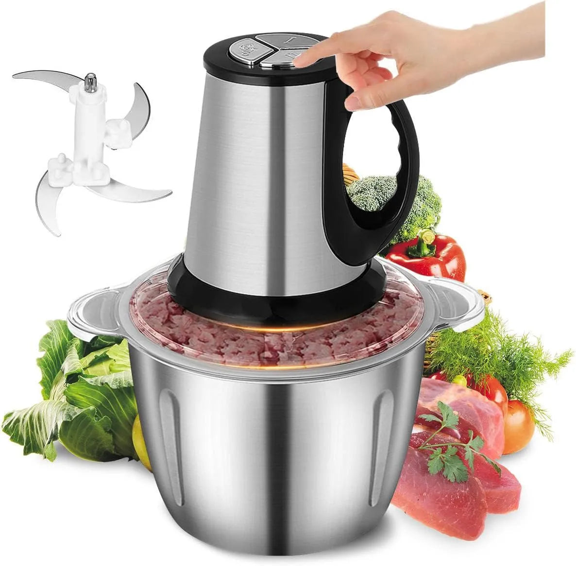 3L Electric Meat Grinder & Chopper