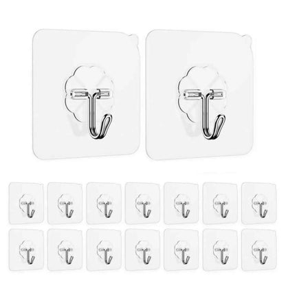 Pack of 10 strong adhesive hooks