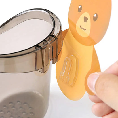 Wall-Mounted Bear Toothbrush Holder