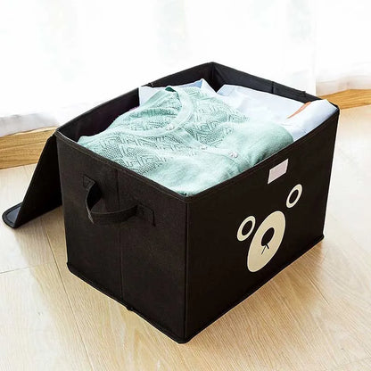 Cartoon Panda Printed Foldable Storage Box 1 piece