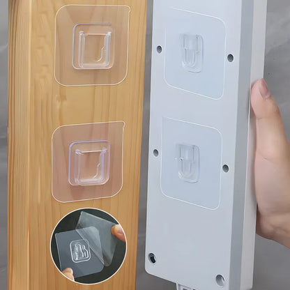 Double-Sided Adhesive Wall Hooks - 10 Pairs