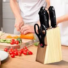 7-Piece Knife Set with Wooden Stand