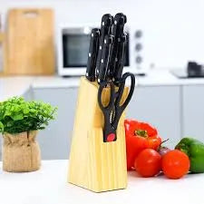 7-Piece Knife Set with Wooden Stand