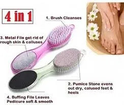 4-in-1 Pedicure Paddle Brush