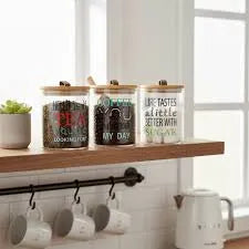 3-Piece Airtight Glass Storage Jars