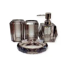 Acrylic 4-Piece Washroom Set