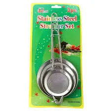 3-Piece Stainless Steel Tea Strainer