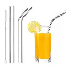 5-Piece Stainless Steel Straw Set