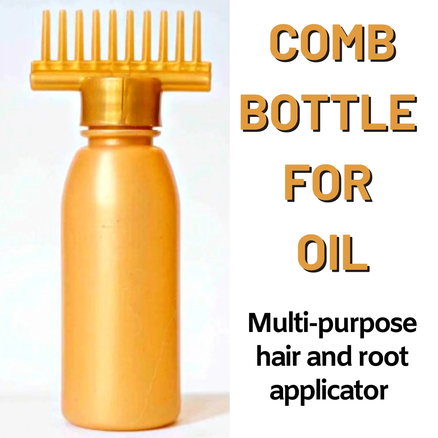 Hair Oil Applicator Comb Bottle