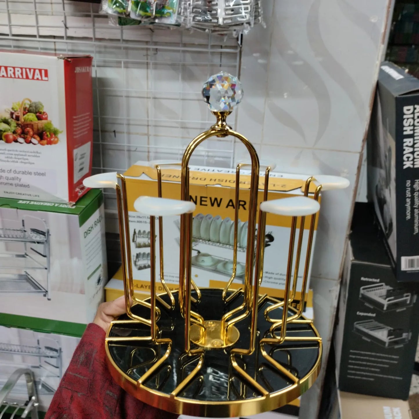 Rotating Cup and glass stand