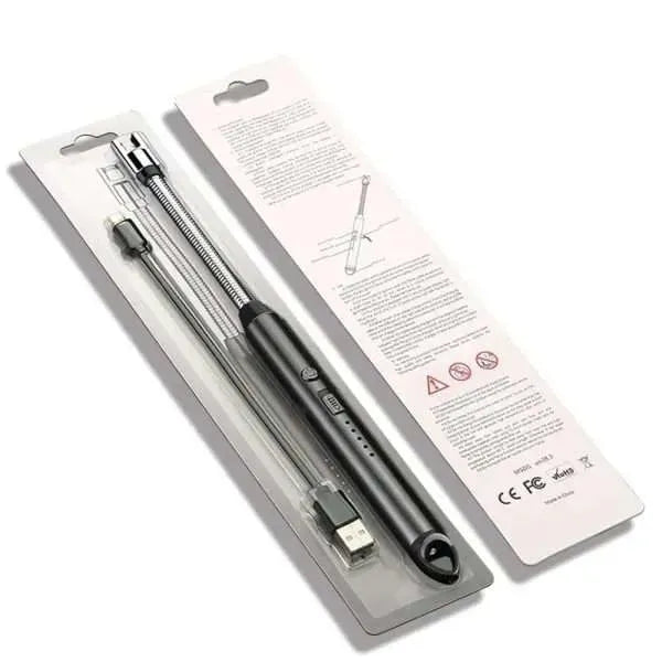 Electric USB Arc Lighter – No Flame, No Gas, 100% Windproof