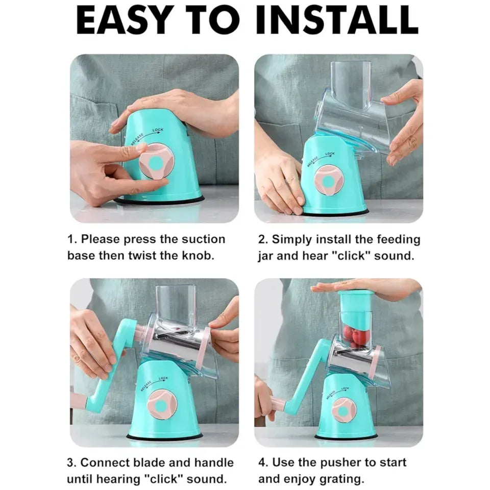 Tabletop Drum Grater cutter