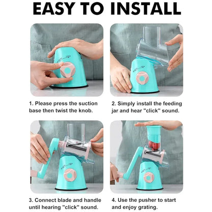 Tabletop Drum Grater cutter