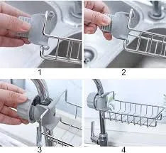 Steel Faucet Storage Rack
