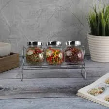 3-Pc Jar Set with Stand