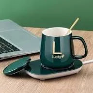 Ceramic Mug with Electric Heating Pad