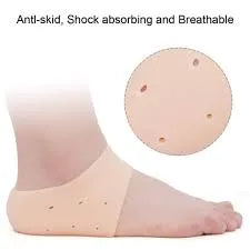 Silicon half heel socks