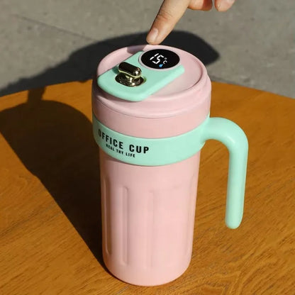 Stainless Steel Coffee Mug – Temperature Display