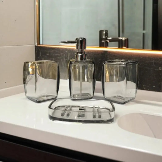 Acrylic 4-Piece Washroom Set