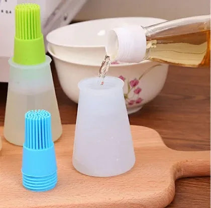 Silicone Oil Brush & Bottle