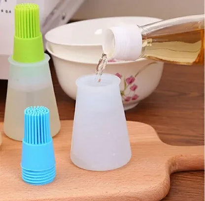 Silicone Oil Brush & Bottle
